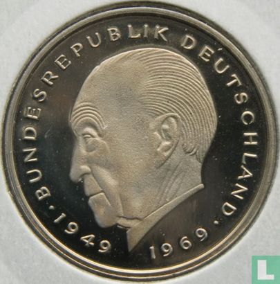 Germany 2 mark 1980 (F - Konrad Adenauer) - Image 2