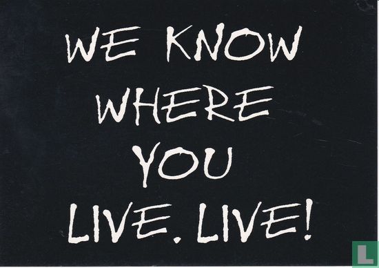 Amnesty International - Eddie Izzard "We Know Where You Live. Live!" - Bild 1