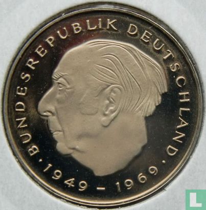 Germany 2 mark 1980 (D - Theodor Heuss) - Image 2