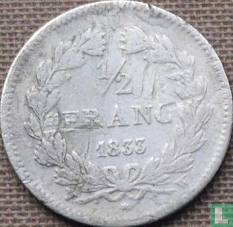 Frankreich ½ Franc 1833 (W) - Bild 1