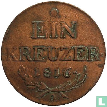 Austria 1 kreuzer 1816 (A) - Image 1