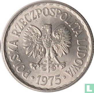 Pologne 1 zloty 1975 (sans marque d'atelier) - Image 1