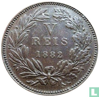 Portugal 5 réis 1882 - Image 1