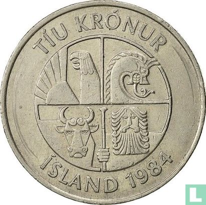 IJsland 10 krónur 1984 - Afbeelding 1