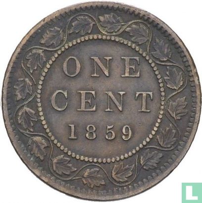 Canada 1 cent 1859 (narrow 9) - Image 1