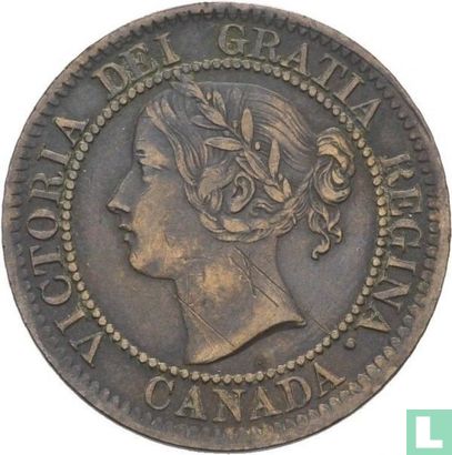 Canada 1 cent 1859 (narrow 9) - Image 2