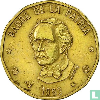 Dominikanische Republik 1 Peso 1993 - Bild 1