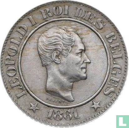 België 20 centimes 1861 - Afbeelding 1
