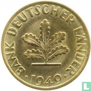 Duitsland 5 pfennig 1949 (F) - Afbeelding 1