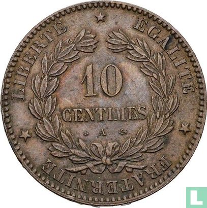 France 10 centimes 1872 (A) - Image 2