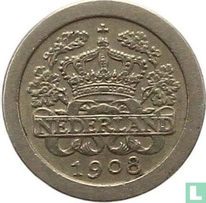 Nederland 5 cents 1908 - Afbeelding 1