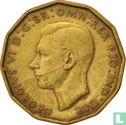 Verenigd Koninkrijk 3 pence 1944 (type 2) - Afbeelding 2