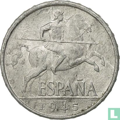 Spanje 5 centimos 1945 - Afbeelding 1