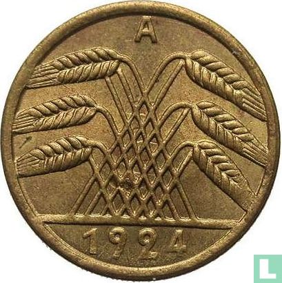 Duitse Rijk 5 rentenpfennig 1924 (A) - Afbeelding 1