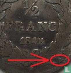 Frankreich ½ Franc 1842 (A) - Bild 3