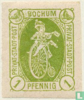 Postman on bicycle  