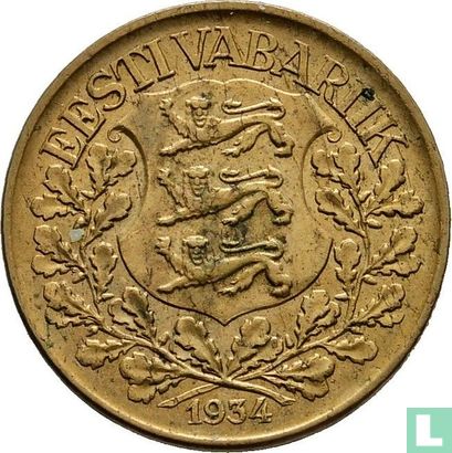 Estland 1 kroon 1934 - Afbeelding 1
