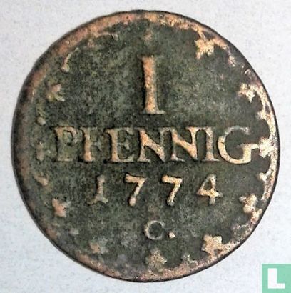 Saxony-Albertine 1 pfennig 1774 - Image 1