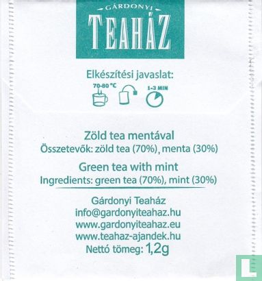 Zöld tea mentával - Afbeelding 2