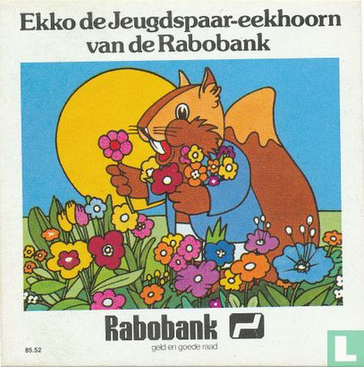 Ekko de jeugdspaar-eekhoorn van de Rabobank