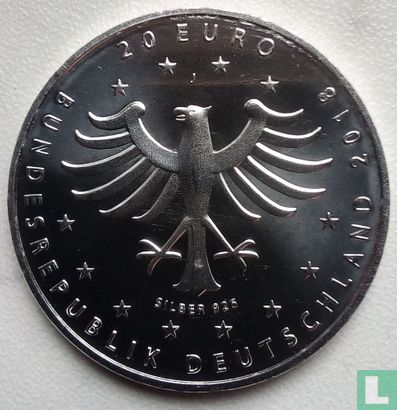 Allemagne 20 euro 2018 "800 years Hanseatic city of Rostock" - Image 1