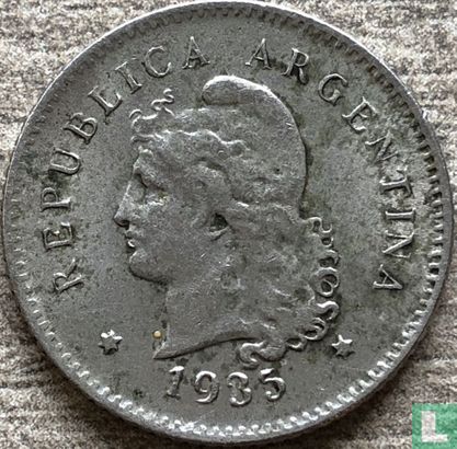 Argentinië 10 centavos 1935 - Afbeelding 1