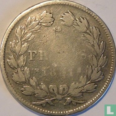 Frankrijk 5 francs 1831 (Tekst incuse - Gelauwerde hoofd - M) - Afbeelding 1