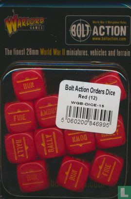Bolt Action Orders Dice Red