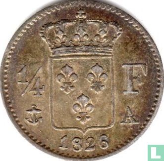 France ¼ franc 1826 (A) - Image 1