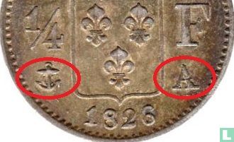 Frankreich ¼ Franc 1826 (A) - Bild 3