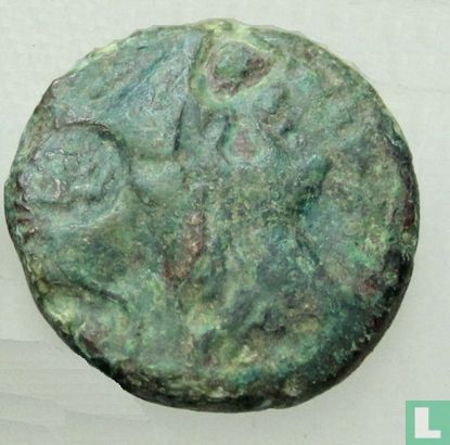 Royaume de Macédoine  AE17  (Antigonos Gonatas, Pan & Trophy)  277-239 BCE - Image 2