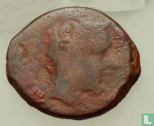 Gela, Sicilië  AE17  (Trias of 3/12)  420-405 v.Chr - Afbeelding 2