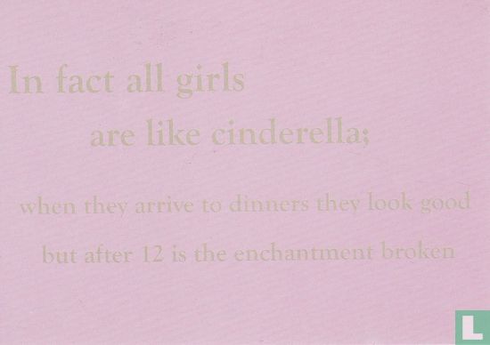 London Cardguide E-Card "In fact alle girls are like cinderella" - Afbeelding 1