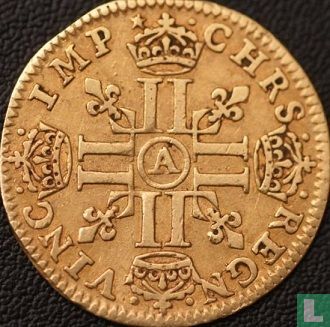 France ½ louis d'or 1641 (avec étoile après légende) - Image 2