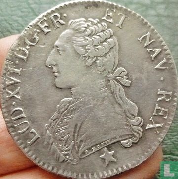 Frankrijk 1 écu 1789 (MA) - Afbeelding 2