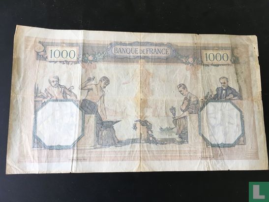 1000 Francs 1939 - Image 2