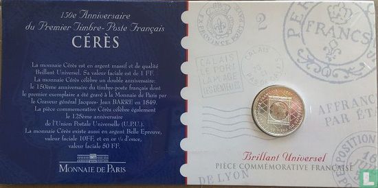 Frankrijk 1 franc 1999 "150th anniversary of the first french stamp" - Afbeelding 3