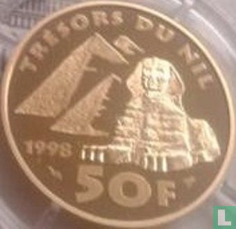 Frankrijk 50 francs 1998 (PROOF) "Treasures of the Nile" - Afbeelding 1
