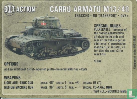 Carro Armato M13/40 - Afbeelding 2