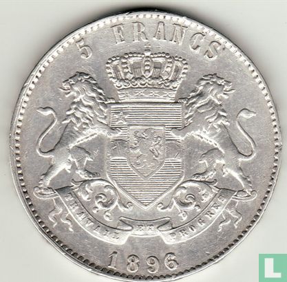 Kongo-Vrijstaat 5 francs 1896 - Afbeelding 1