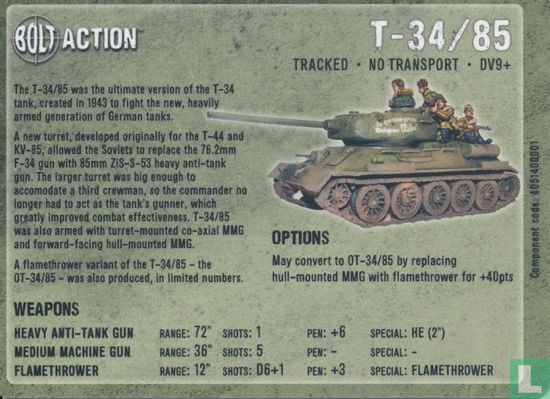 T-34/85 Medium Tank - Afbeelding 2