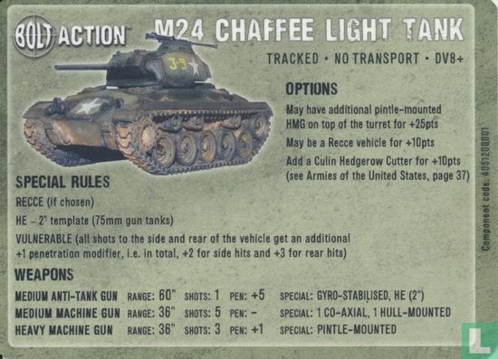 M24 Chaffee Light Tank - Afbeelding 2