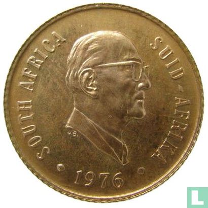 South Africa 2 cents 1976 "The end of Jacobus Johannes Fouche's presidency" - Image 1