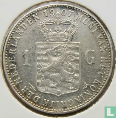 Niederlande 1 Gulden 1907 - Bild 1