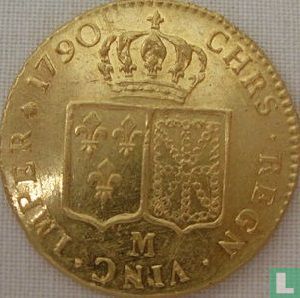France 2 louis d'or 1790 (M) - Image 1