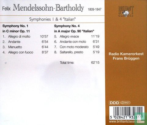 Mendelssohn Symphonies 1&4 "Italian" - Image 2