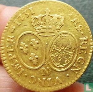 Frankrijk 1 louis d'or 1731 (N) - Afbeelding 1