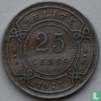 Belize 25 cents 1975 - Afbeelding 1