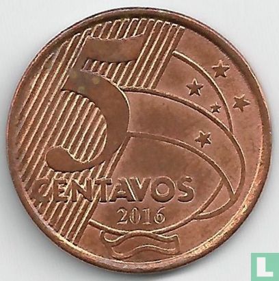 Brésil 5 centavos 2016 - Image 1