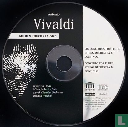 Antonio Vivaldi - Six Concertos For Flute, String Orchestra & Continuo - Image 3